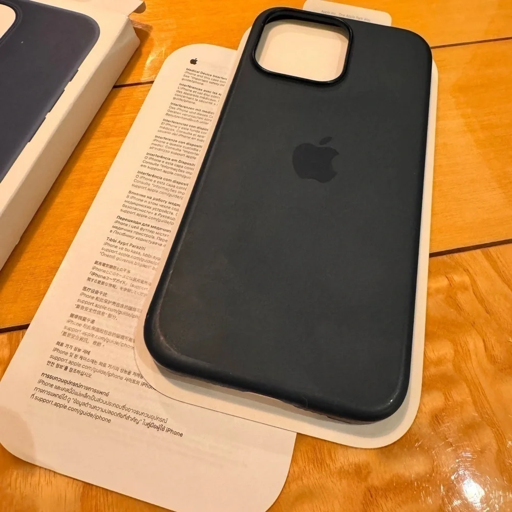 APPLE iphone 15 promax phone case official silicone case storm blue w box
